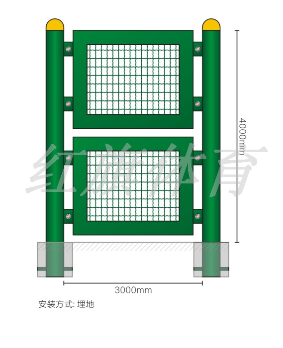 HQ-W001鋼結(jié)構(gòu)框架拼裝圍網(wǎng)